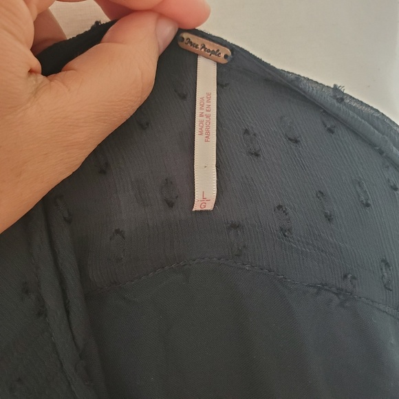 Free People DahliaSheer Dot Print Mini Dress - Picture 6 of 7